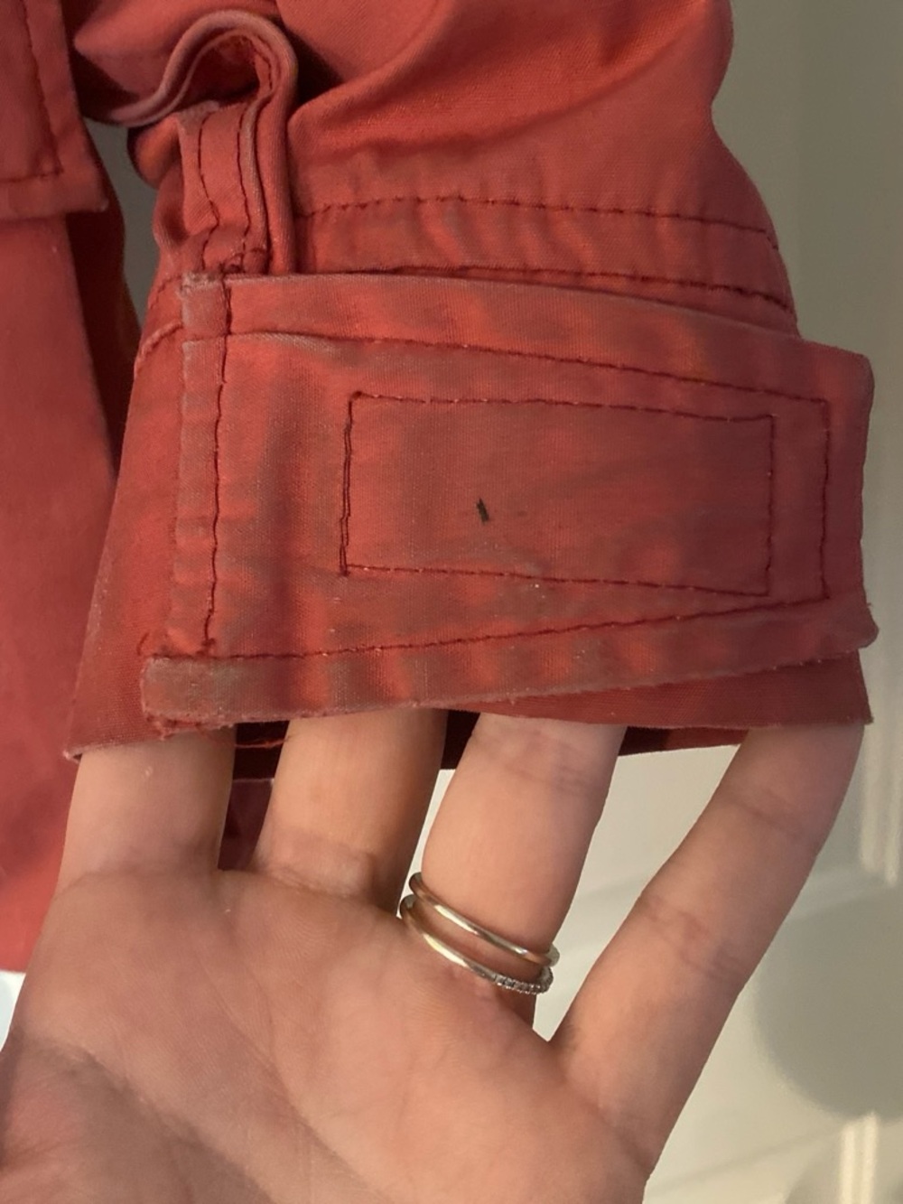 Woolrich Women's Pink Vintage Hooded Utility Jacket Flannel Interior - Picture 4 of 8